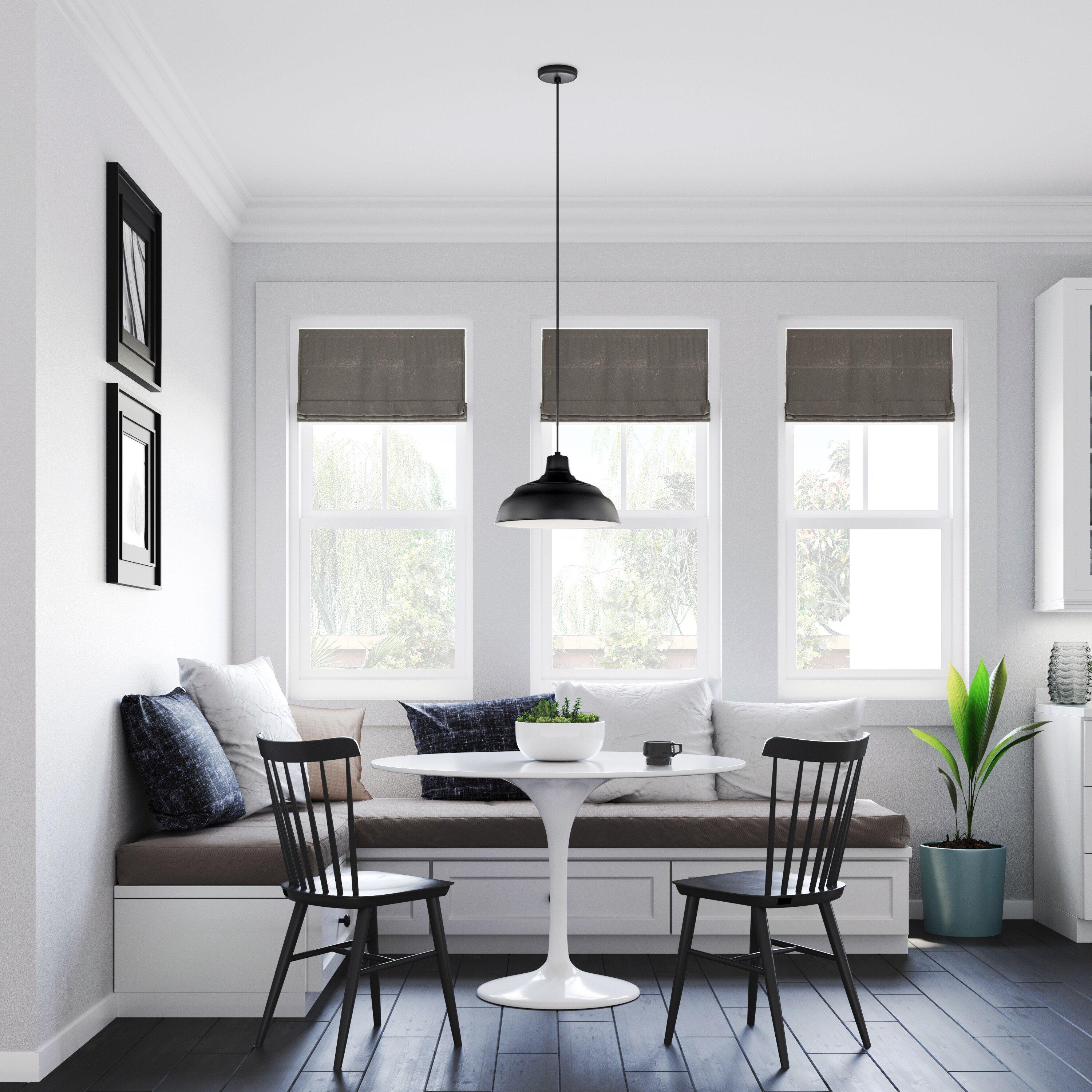 Millennium Lighting Satin Black 200W 1-Light Warehouse Cord Hung Outdoor Pendant 