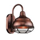 8 x 11-3/4 in. 100W 1-Light Outdoor Wall Sconce in Natural Copper