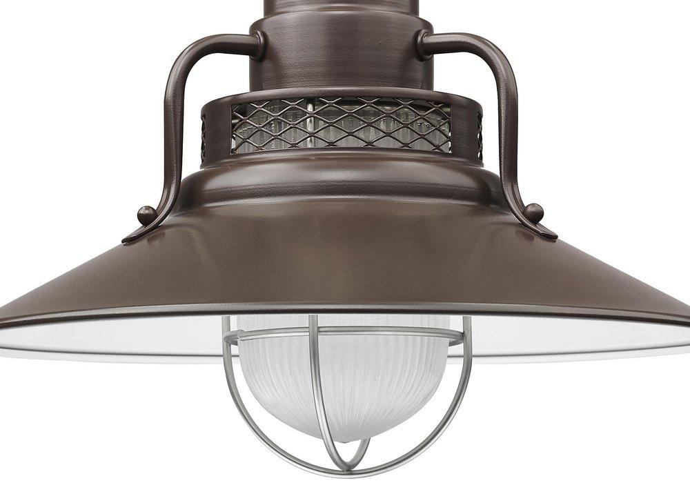 Millennium Lighting Architectural Bronze 1-Light Stem Hung Railroad Shade 
