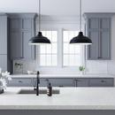 Millennium Lighting Satin Black 200W 1-Light Warehouse Cord Hung Outdoor Pendant 