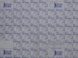 Compressed Fiber Gasket Sheet, Aramid Fiber with EPDM Binder, Light Gray, Branded, 0.125 in. Thick, 60.0 in. Width, 60.0 in. Length