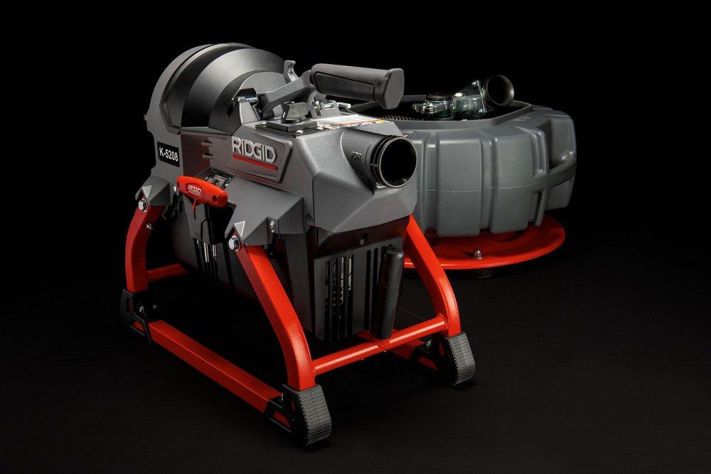 RIDGID Dark Grey Electric Cable Carrier and Tool Box Machine with Guide Hose 