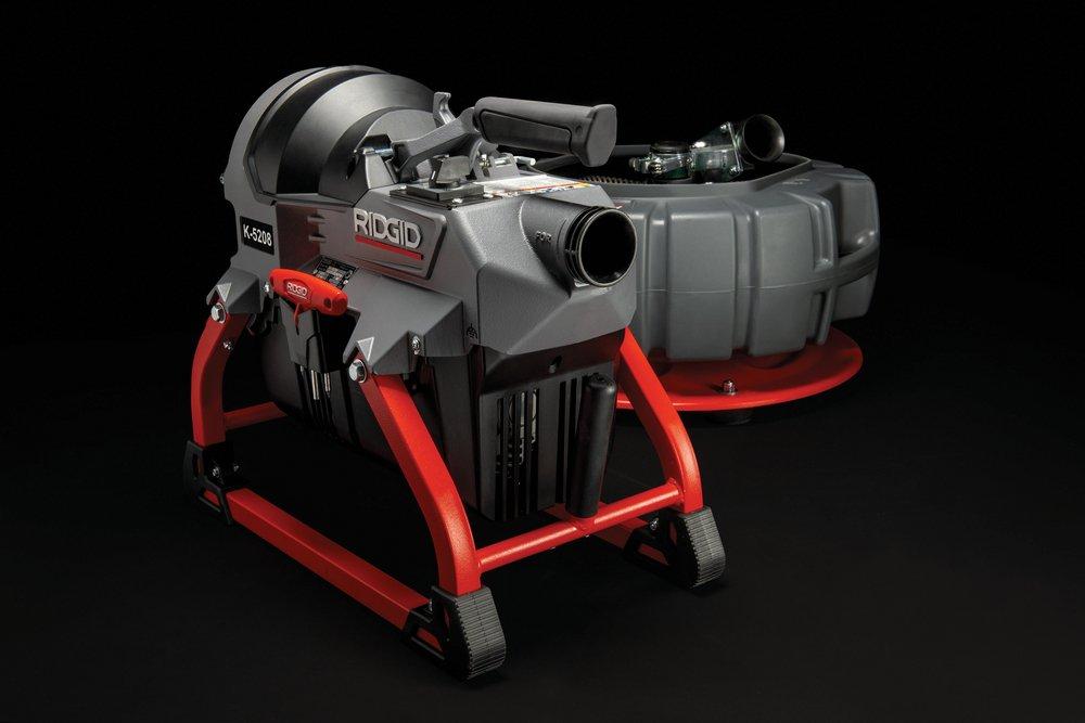 RIDGID Dark Grey Electric Cable Carrier and Tool Box Machine with Guide Hose 