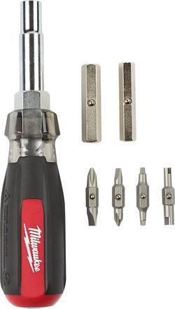 Manual Non Magnetic 6 in. Multi-bit 14 Piece Screwdriver