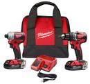 Milwaukee® Red Cordless 2-tool Drill and Impact Driver Combo Kit