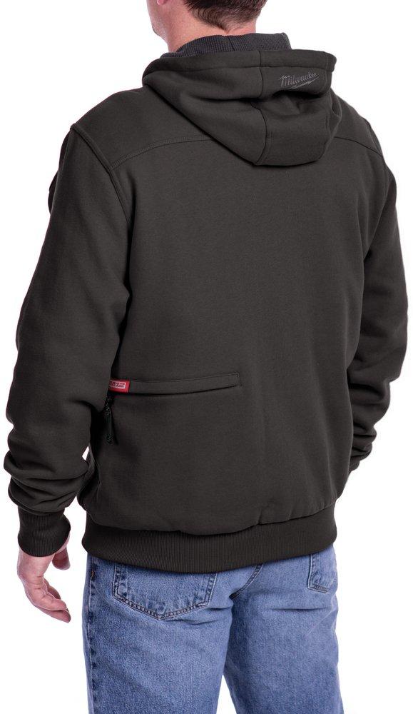Milwaukee&reg; Black 12V REDLITHIUM&trade; Polyester Heated Hoodies Kit in Black 