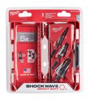 #2 (3/16 - 1/2 in.), #3 (3/16 - 3/4 in.), #8 (1/8 - 1 in. ) x 1/4 in. Hex Drill Bit Mechanical Set (3 Piece)