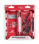 Milwaukee&reg; Silver 1/8 - 1-1/8 in. Hex Step 3 Piece Drill Bit Electrician Set 