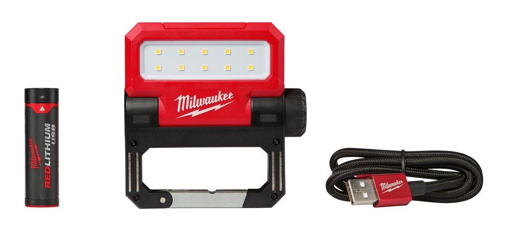 Milwaukee® Red LED Rechargeable Flood Light 