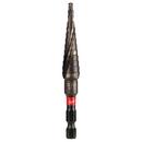 1/8 - 1/2 x 1/2 x 1/4 in. Hex Step Drill Bit 1 Piece