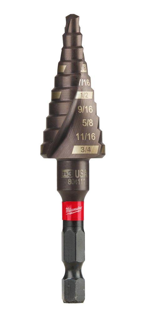 Milwaukee&reg; Silver 3/16 - 3/4 in. Hex Drill Bit 1-Piece 