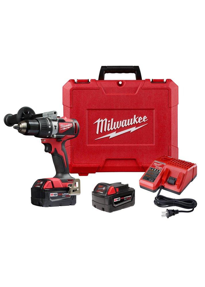 Milwaukee&reg; Red M18 Brushless 1/2 Hammer Drill Kit 
