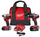 Milwaukee® Red Cordless 2-tool Hammer Drill and Impact Driver Combo Kit