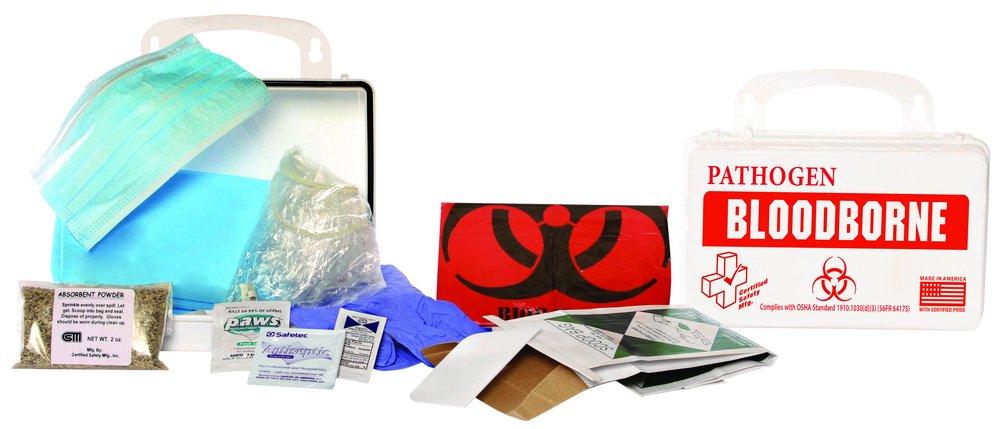 Certified Safety White Bloodborne Pathogen Kit in White 