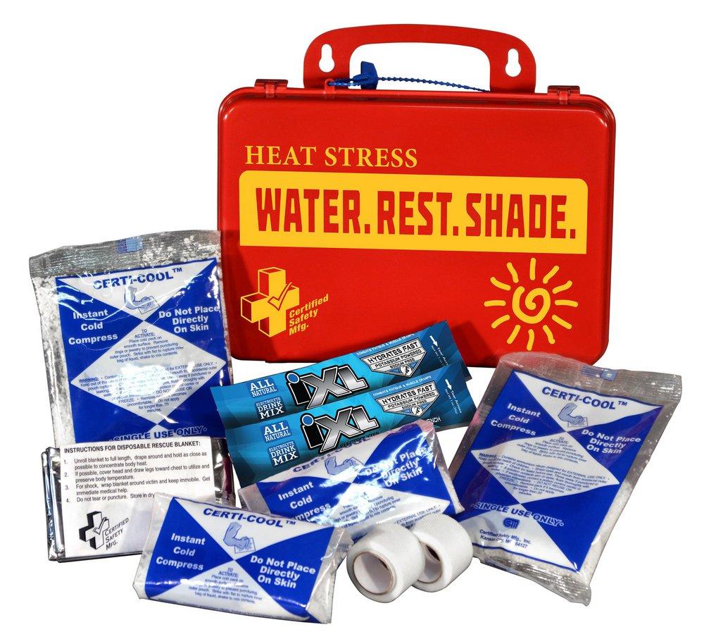Certified Safety Red Heat Stress Relief Kit in Red 