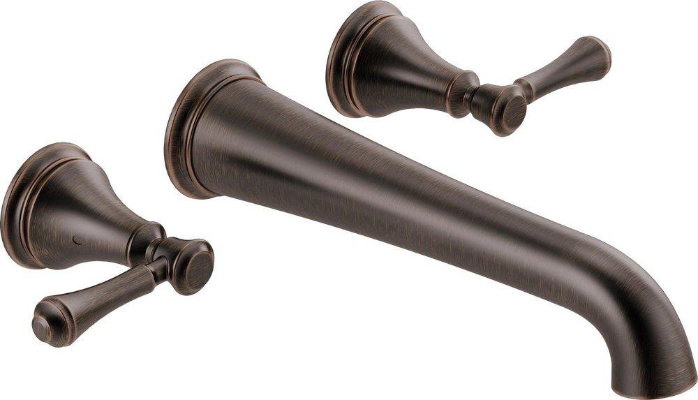 Delta Faucet Venetian Bronze Two Handle Wall Mount Filler Trim Only 