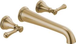 Two Handle Wall Mount Tub Filler in Brilliance&reg; Champagne Bronze