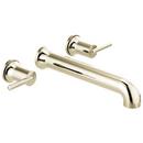Two Handle Wall Mount Tub Filler in Polished Nickel