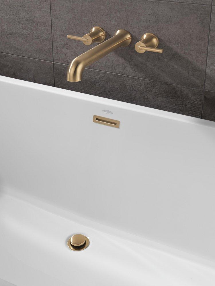 Delta Faucet Champagne Bronze Two Handle Wall Mount Filler (Trim Only) 