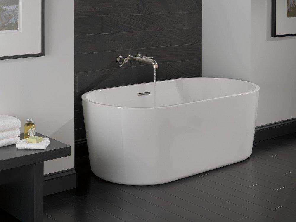 Delta Faucet Stainless Two Handle Wall Mount Filler (Trim Only) 
