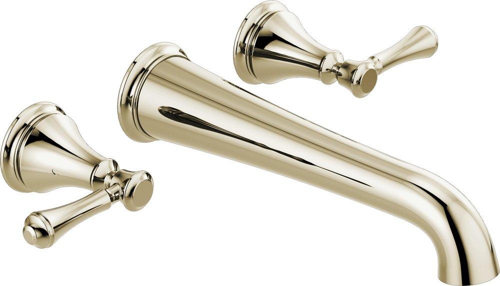 Delta Faucet Polished Nickel Two Handle Wall Mount Filler (Trim Only) 
