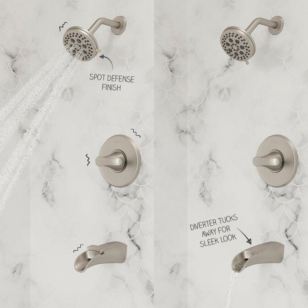 Pfister Polished Chrome Single Handle Multi Function Bathtub & Shower Faucet Trim Only 