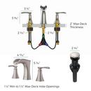 Pfister Spot Defense Brushed Nickel Two Handle Widespread Bathroom Sink Faucet Lever Handle 