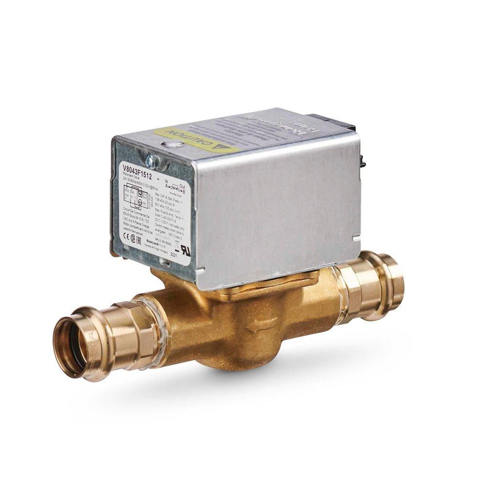 Honeywell Home Brass ProPress Hydronic Zone Valve 200F 0.32 Amp Hydronics and Zoning 