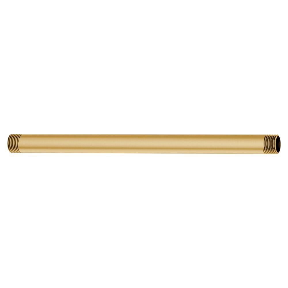 Moen Brushed Gold 12 in. Straight Shower Arm 