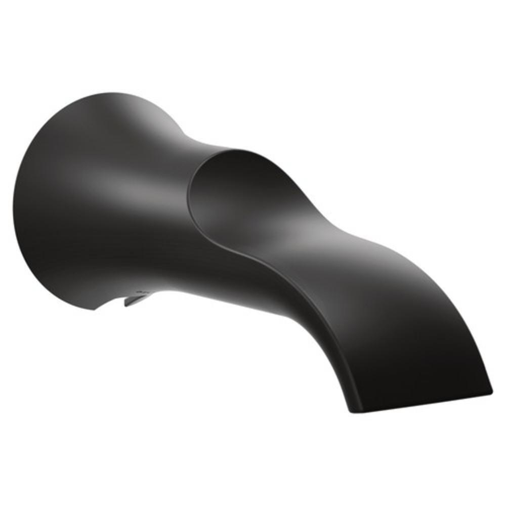 Moen Matte Black 1/2 in. Slip Fit x CC Metal Tub Spout 