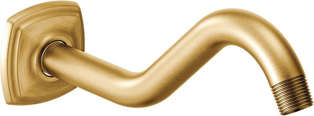 Moen Brushed Gold Curved Shower Arm 