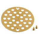 4 in. Drain Cover in Brushed Gold