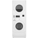 27 in. 9.8 cf 3-Cycle Electric Combination Washer and Dryer in White