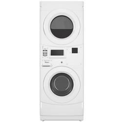 27 in. 9.8 cf 3-Cycle Electric Combination Washer and Dryer in White