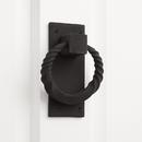 Signature Hardware Black Powder Coat 4-1/2 in. Iron Door Knocker 