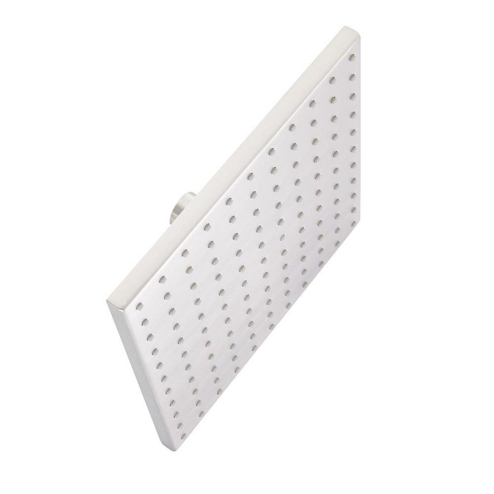 Signature Hardware Brushed Nickel Single Function Rainfall Showerhead 