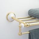 Signature Hardware Polished Brass 25-3/4 in. Towel Holder 