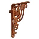 4-1/8 in. Cast Iron Shelf Bracket in Rust