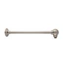 19-5/8 in. Brass Wall Mount Shower Arm and Flange in Brushed Nickel