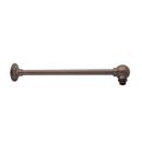 12-1/2 in. Brass Wall Mount Shower Arm and Flange in Oil Rubbed Bronze