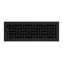 4 x 14 in. Cast Iron Floor Register in Black Powder Coat