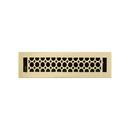2-1/4 x 12 in. Residential Brass Ceiling & Sidewall Register in Polished Brass