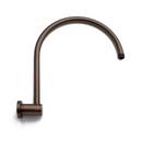 12-3/4 in. Brass Wall Mount Shower Arm and Flange in Oil Rubbed Bronze