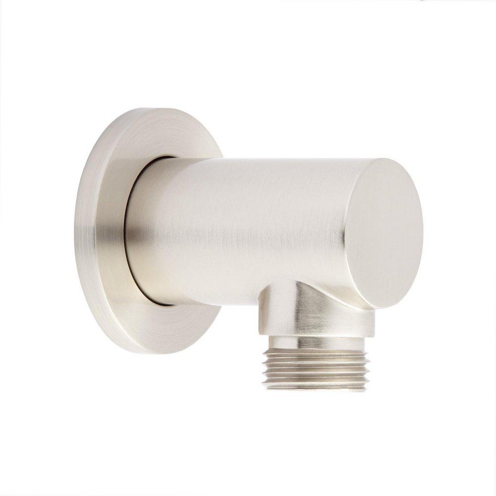 Signature Hardware Brushed Nickel 1/2 x 1-7/8 in. Brass Supply Elbow 