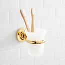 Toothbrush Holder in Gold