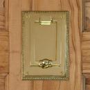 4-3/8 in. Brass Door Knocker in Polished Brass