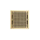 14 x 14 in. Residential Brass Ceiling & Sidewall Register in Polished Brass