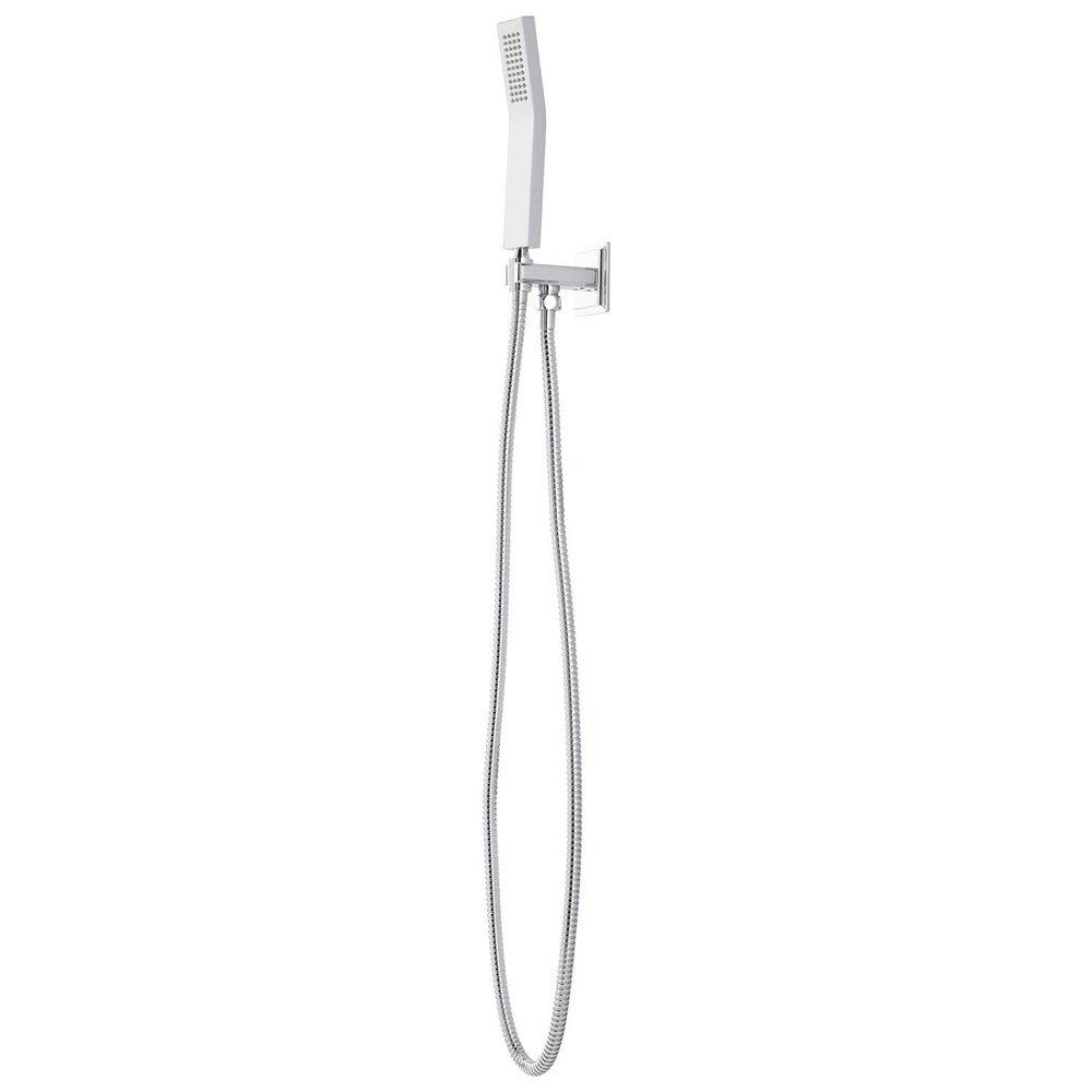 Signature Hardware Chrome Single-Function Hand Shower Hose and Water Connector Set 