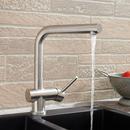 Signature Hardware Stainless Steel Single Handle Lever Counter Mount Service Faucet 