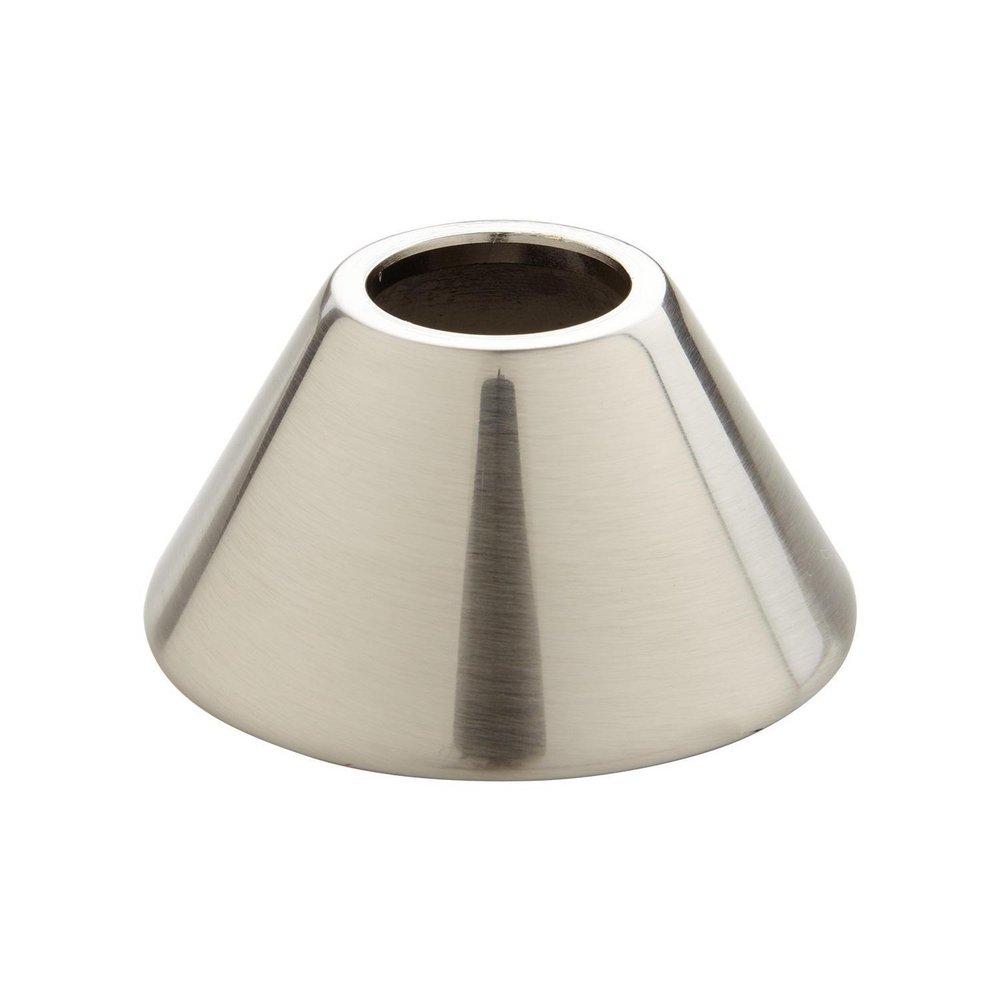 Signature Hardware Brushed Nickel 1/2 in. Brass Bell Escutcheon 